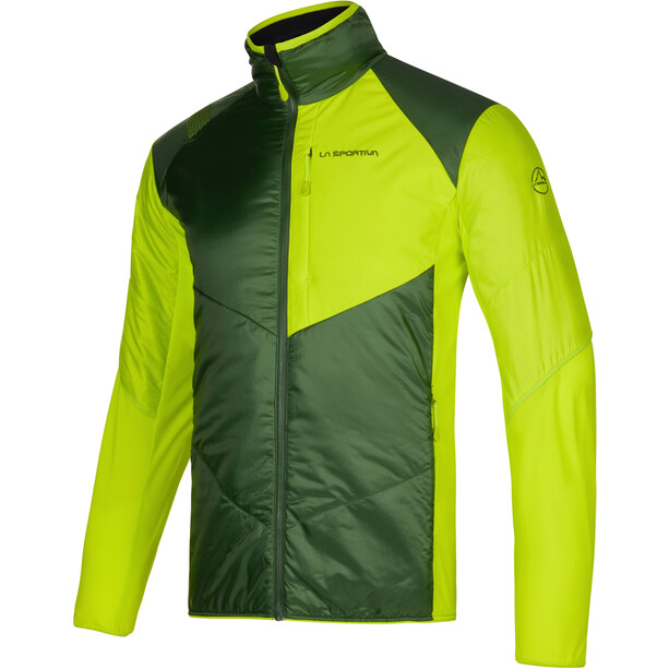 La Sportiva Ascent Primaloft Jacket Men forest/lime punch