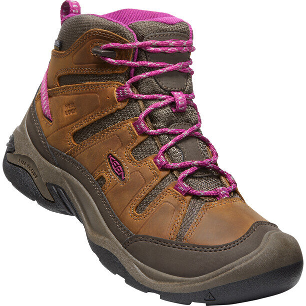 Keen Circadia Mid WP Chaussures Femme, marron/rose