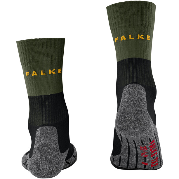 Falke TK2 Crest Trekking Sokken Dames, geel/olijf