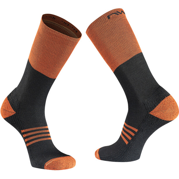 Northwave Extreme Pro High-Cut Socken Herren schwarz/orange