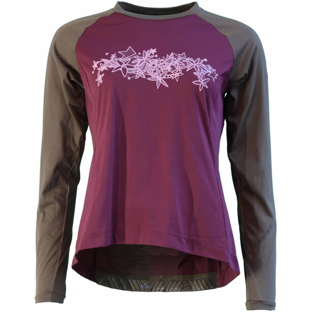 Zimtstern PureFlowz Longsleeve shirt Dames, violet/bruin