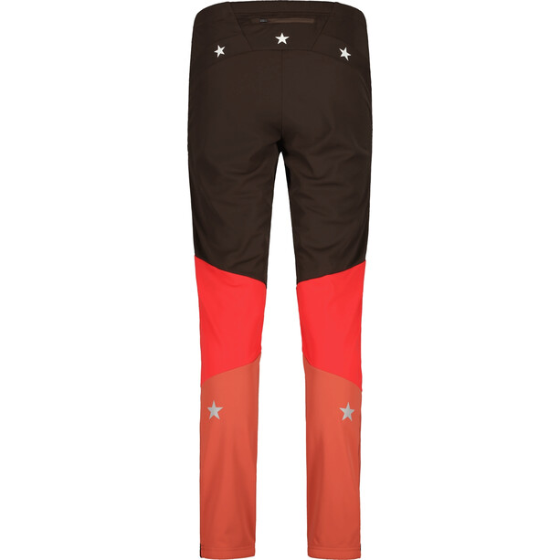 Maloja NaninaM. Pantaloni Nordic Hybrid Softshell Donna, marrone/rosso