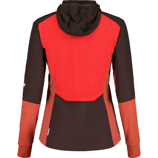 Maloja NeshaM. Nordic Hybrid Softshell Jacket Women, marron/rouge