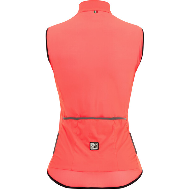 Santini Nebula Kamizelka przeciwwiatrowa (Wind Vest) Kobiety, czerwony/czarny