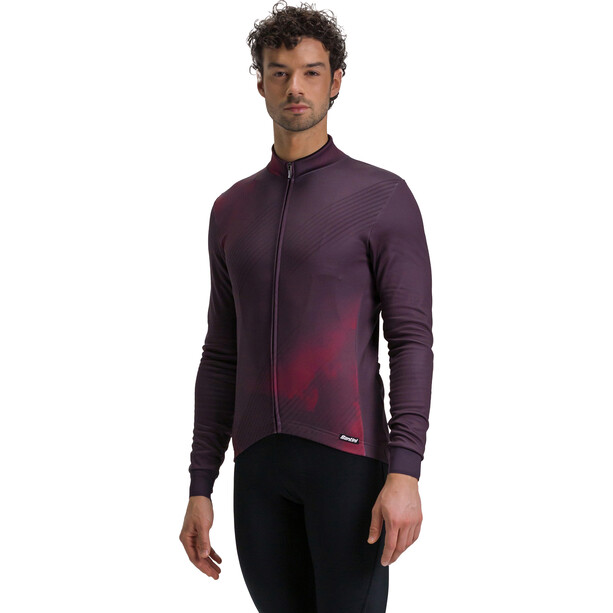 Santini Pure Dye Thermische jersey Heren, violet