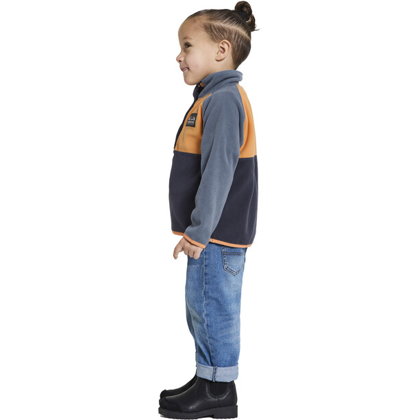 DIDRIKSONS Monte Half Buttoned Jacket Kids, niebieski/szary