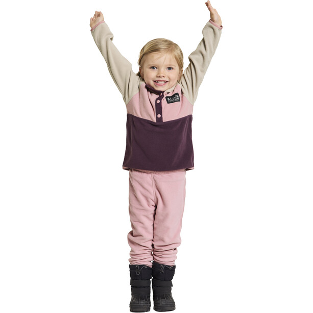 DIDRIKSONS Monte Half Buttoned Jacket Kids, różowy/beżowy