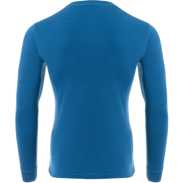 Aclima WarmWool Koszula z dekoltem Mężczyźni, niebieski