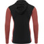 Aclima WarmWool Zipped Hood Sweater Men, czarny/czerwony