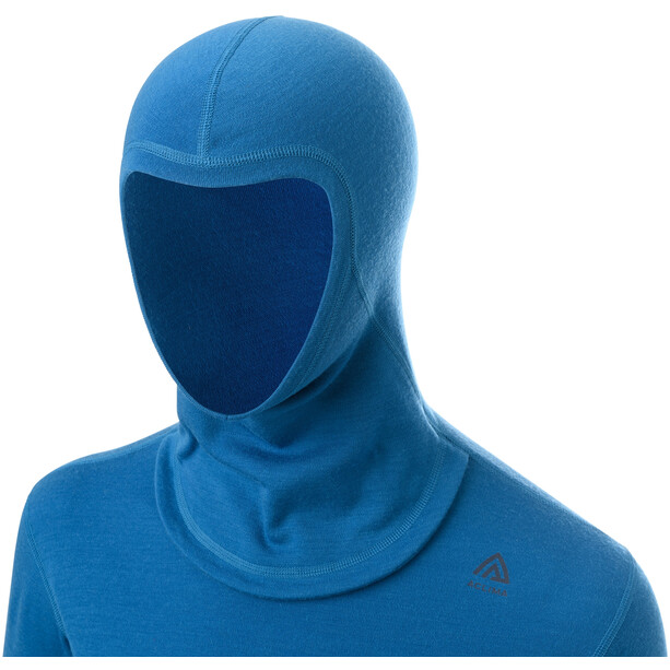 Aclima WarmWool V2 Hood Sweater Men, niebieski