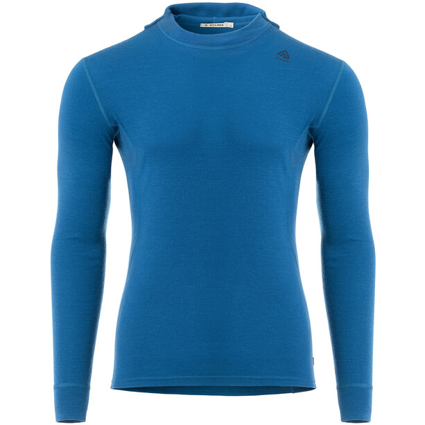 Aclima WarmWool V2 Hood Sweater Men, blauw