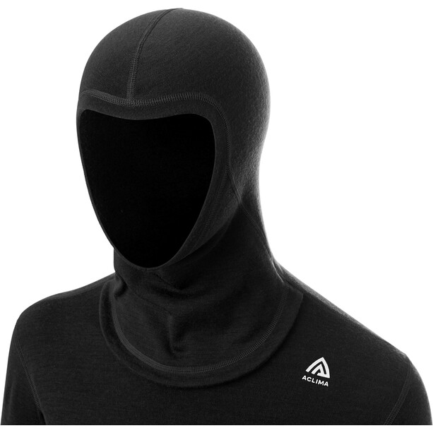 Aclima WarmWool V2 Hood Sweater Men, noir