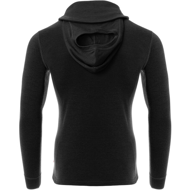 Aclima WarmWool V2 Hood Sweater Men jet black