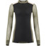 Aclima WoolNet Hybrid Crewneck Shirt Women, zwart/olijf