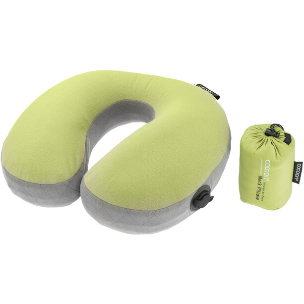 Cocoon Air Core Ultralight Neck Pillow, verde/grigio