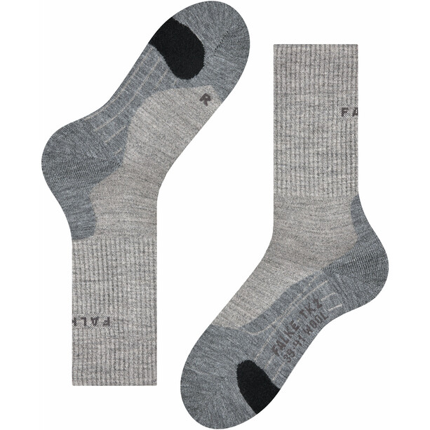 Falke TK2 Crest Trekking Socken Damen grau/beige