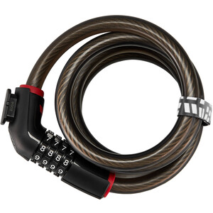 BBB Cycling CodeLock BBL-45 Candado Cable Espiral, negro negro