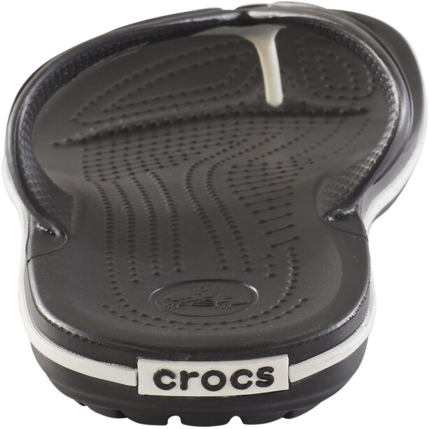 Crocs Crocband Flache Sandalen schwarz