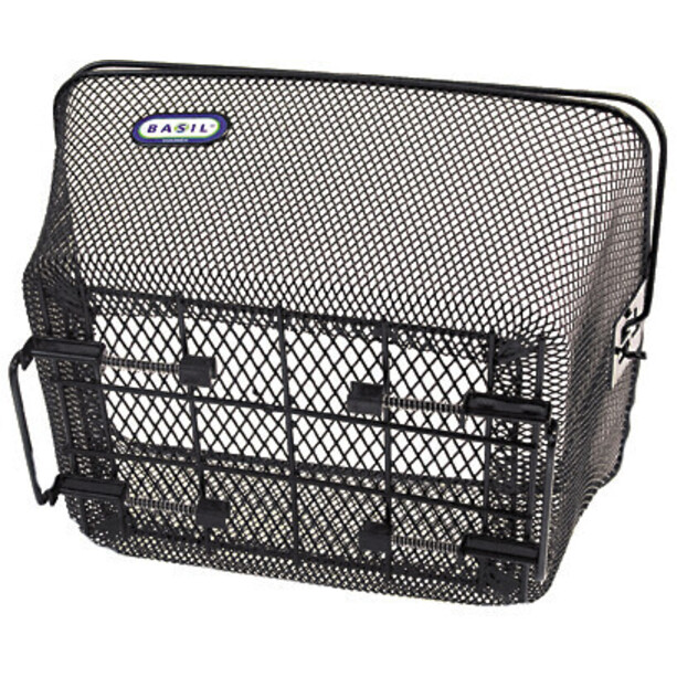 Basil Como Luggage Carrier Basket closely black
