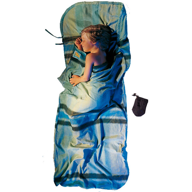 Cocoon KidSack Drap pour sac de couchage Flanelle de coton Enfant, bleu