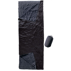 Cocoon Couverture/sac de couchage en micropolaire, noir/bleu noir/bleu