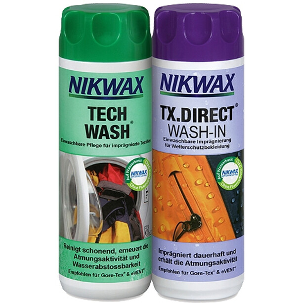 Nikwax Tech Wash + TX.Direct Wash-In 2 x 300ml 