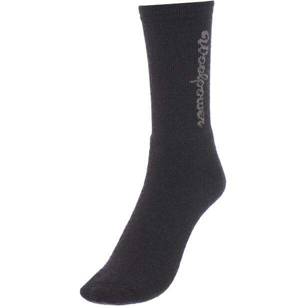 Woolpower 400 Logo Socken schwarz