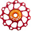 KCNC Ultra Jockey Wheel Pulegge Cuscinetto 11T SS, rosso