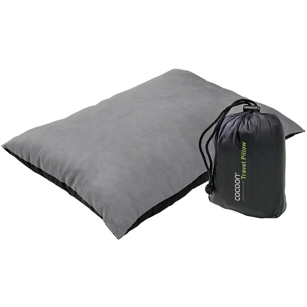 Cocoon Synthethic Pillow Microfiber/Nylon Shell Synthetic Fill Small schwarz/grau