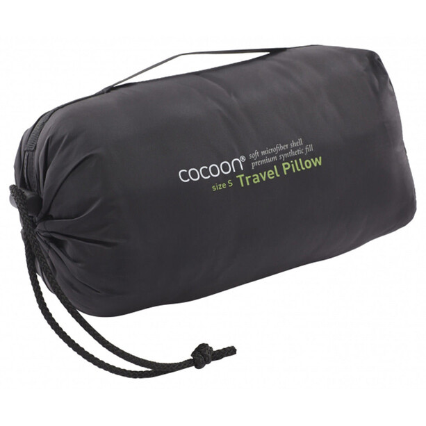 Cocoon Synthethic Pillow L, grigio/nero