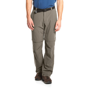 Maier Sports Tajo Pantalones Zip-Off Hombre, marrón marrón