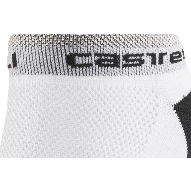 Castelli Lowboy Sokken, wit/zwart