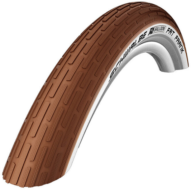 SCHWALBE Fat Frank Clincher Tyre 26x2.35" Active brown/whitewall-reflex