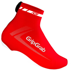 GripGrab RaceAero Ochraniacze na buty z Lycry, czerwony czerwony