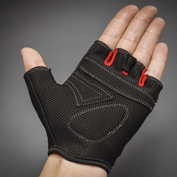 GripGrab X-Trainer Kurzfinger-Handschuhe Kinder rot/schwarz