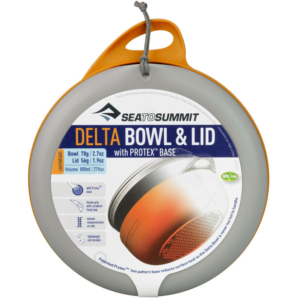 Sea to Summit Delta Bowl with Lid orange