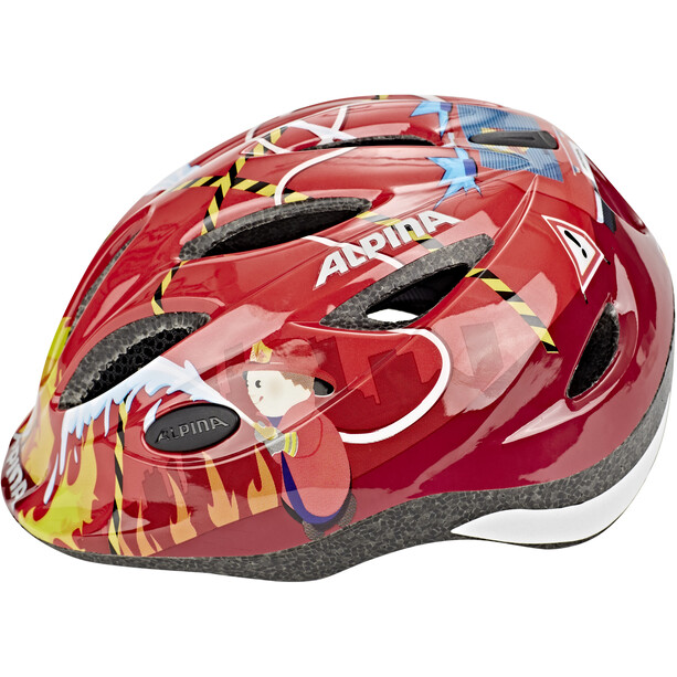 Alpina Gamma 2.0 Kask rowerowy Dzieci, czerwony/kolorowy