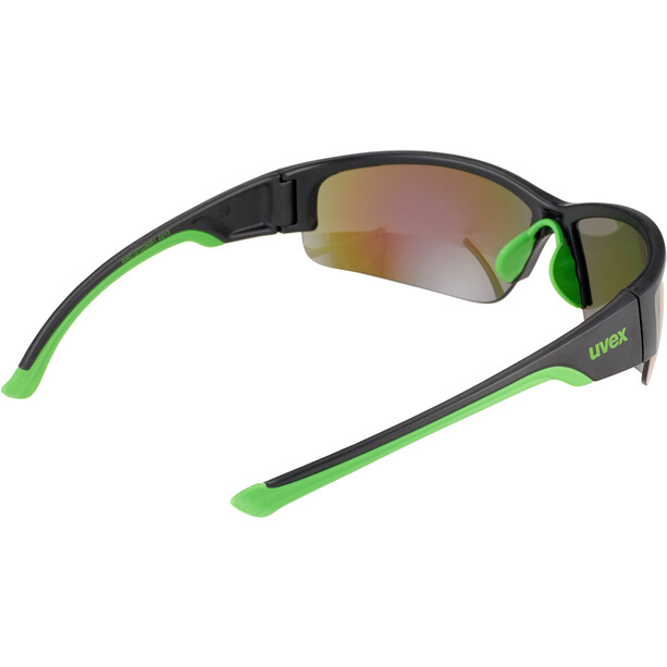 UVEX Sportstyle 215 Glasses black mat green/green