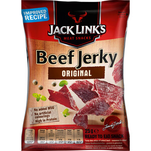 Jack Link`s Beef Jerky Snack Viande 25g, Original