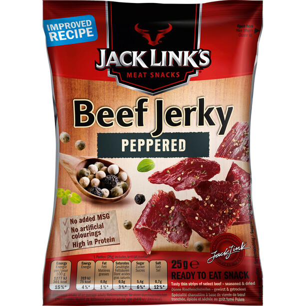 Jack Link`s Beef Jerky Snack Viande 25g, Peppered