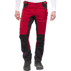Lundhags Makke Pantalones Normal Hombre, rojo/negro rojo/negro