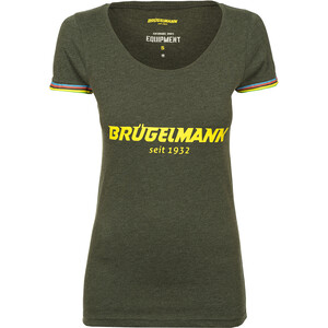 Brügelmann Klassik Logo Chemise manches courtes Femme, gris
