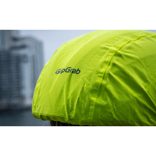 GripGrab Waterproof Cubierta/Funda de casco, amarillo