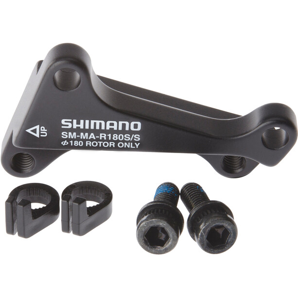 Shimano IS/IS Adattatore disco posteriore 180mm, nero