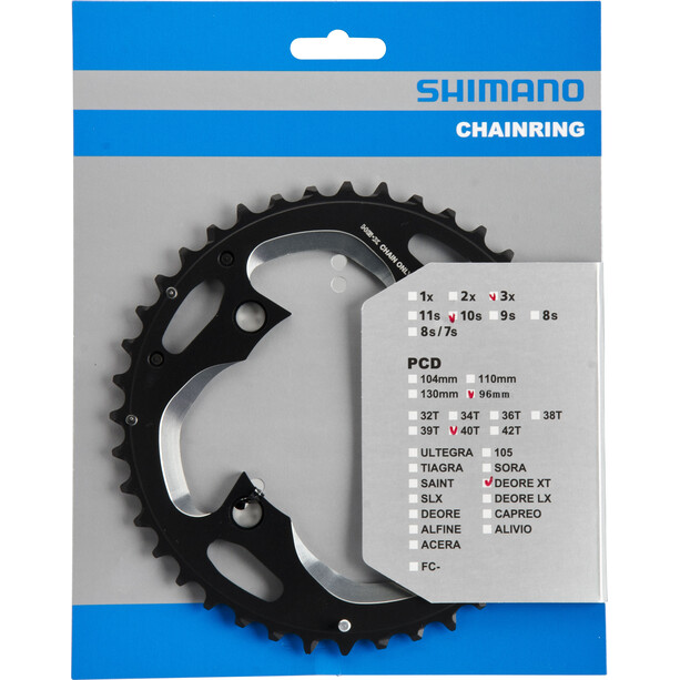 Shimano Deore XT FC-M782 Chainring 96 BCD silver