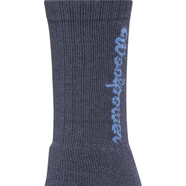 Woolpower 400 Logo Socken blau