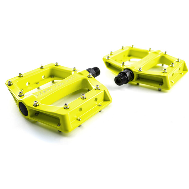 Cube RFR CMPT Flat Pedals neon yellow