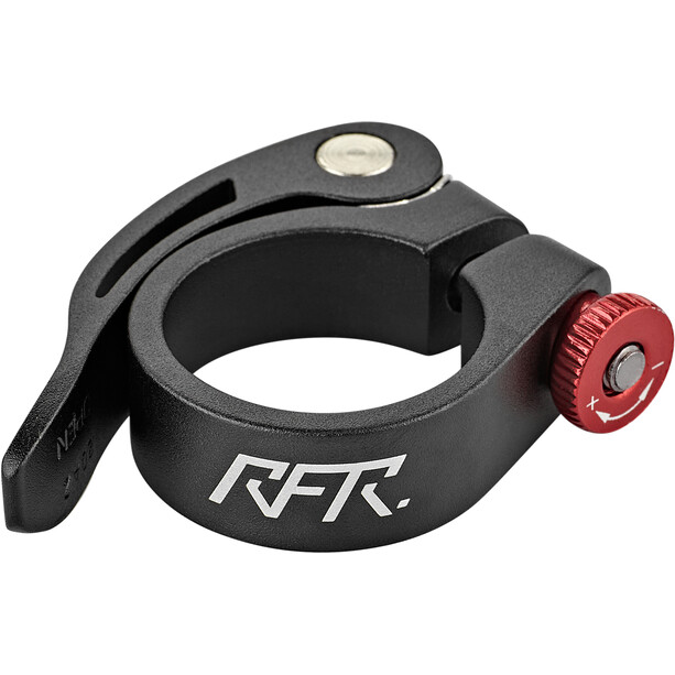 Cube RFR Seat post clamp avec blocage rapide, noir/rouge