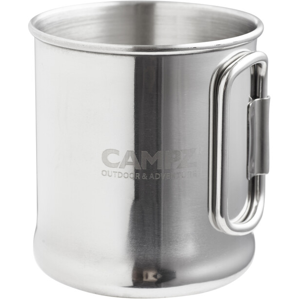 CAMPZ Stainless Steel Mug 300ml with Folding Handle