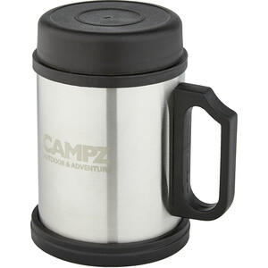 CAMPZ Thermo Mug Steel 400ml black/silver black/silver